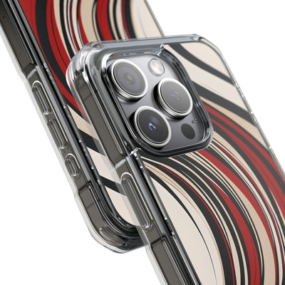 Karmesin Fluss Wellen · Impact Handyhülle für iPhone · Magsafe