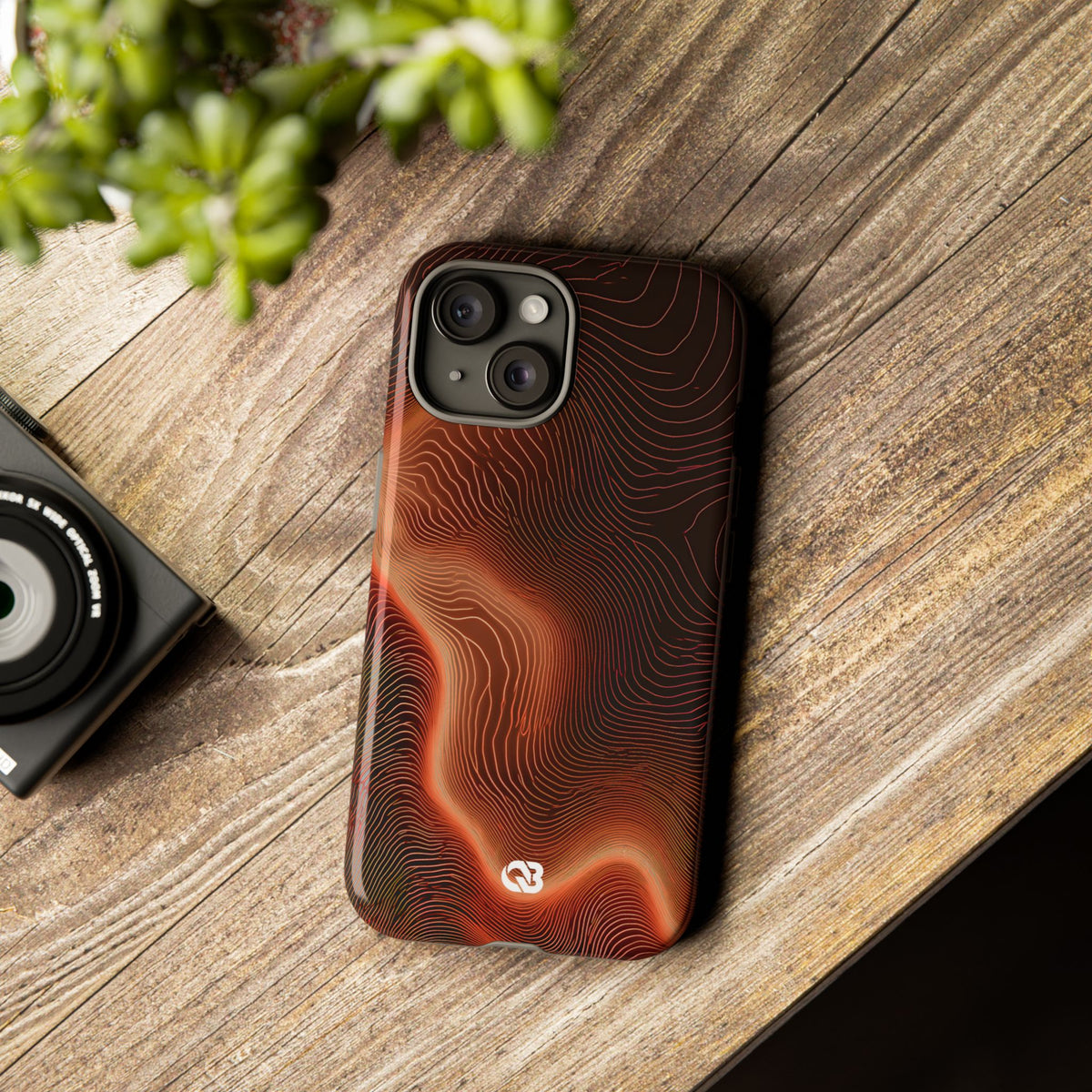 Caldera Ridge · Tough Phone Case for iPhone · Orange