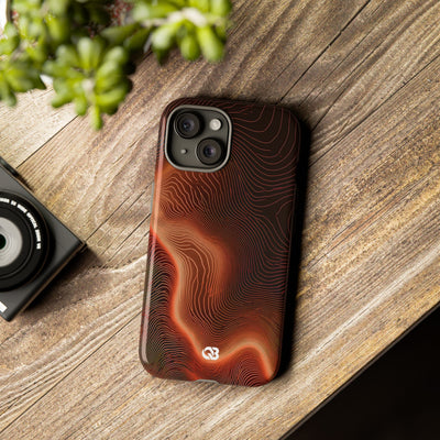 Caldera Ridge · Tough Phone Case for iPhone · Orange