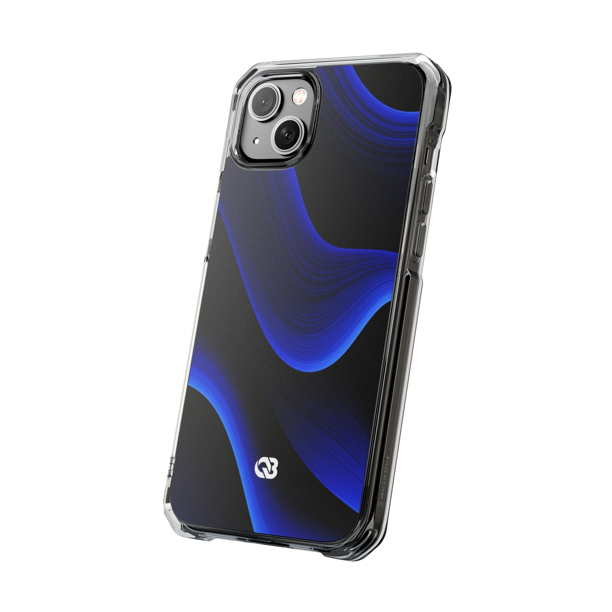 Blue Impact MagSafe Phone Case for iPhone - Electric Cobalt Flow