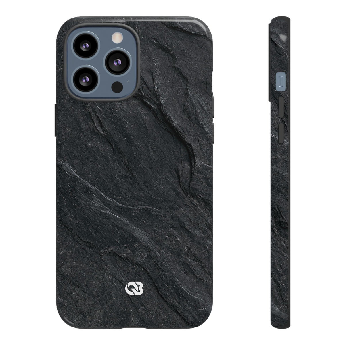 Dark Slate Strata · Tough Phone Case for iPhone · Black