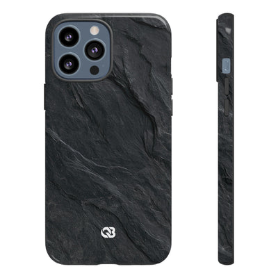 Dark Slate Strata · Tough Phone Case for iPhone · Black