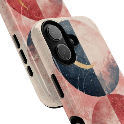 Golden Crescent Circles iPhone 17 Case - Tough+ - CASE•BOB