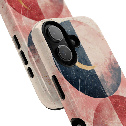 Golden Crescent Circles iPhone 17 Case - Tough+ - CASE•BOB