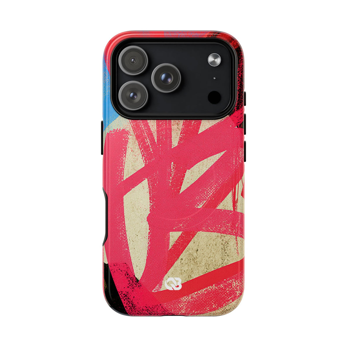 Neon Spray Tag · Tough 2.0 Magnetic Phone Case for iPhone · Pink