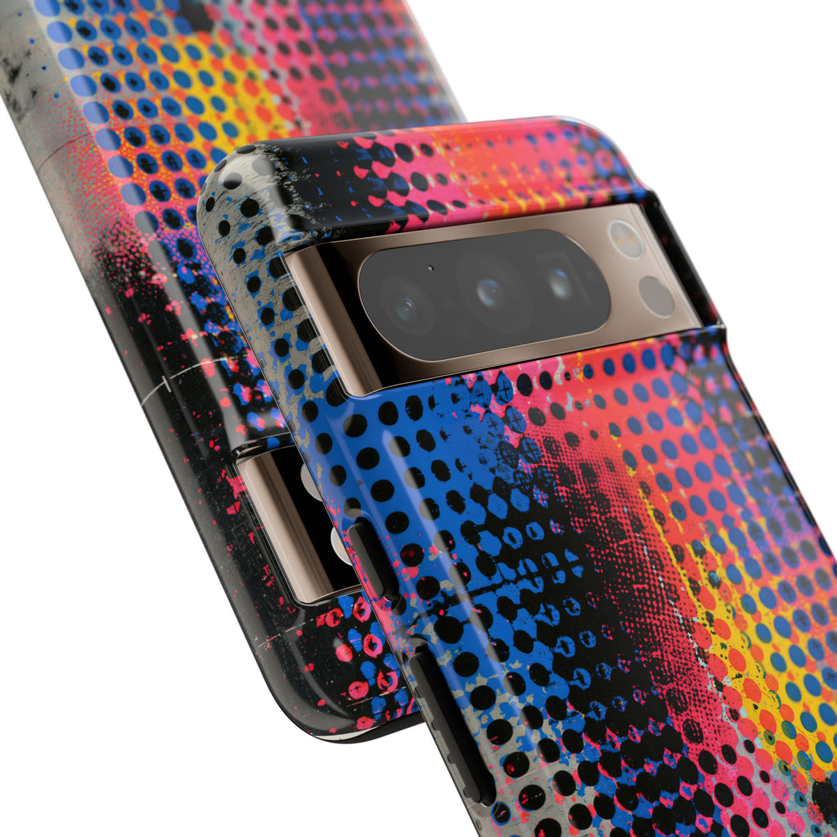Chromatic Halftone Grid · Tough Phone Case for Pixel ·  Blue