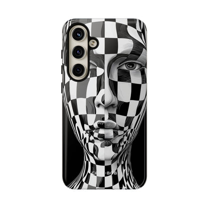 Checkered Face Samsung S24 Plus Case - Tough