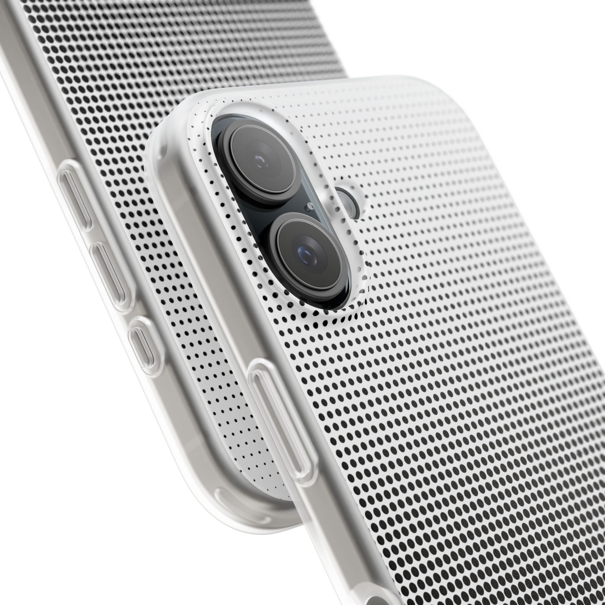 Black Lite Phone Case for iPhone - Obsidian Halftone Flux