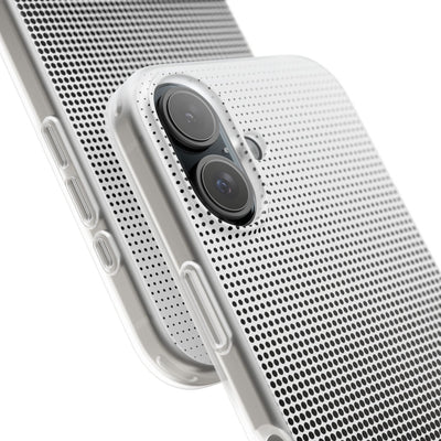 Black Lite Phone Case for iPhone - Obsidian Halftone Flux