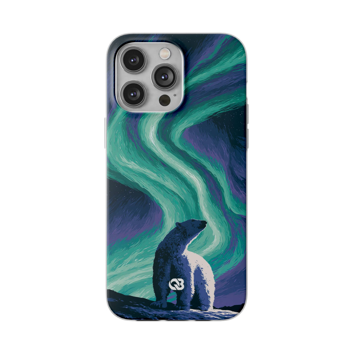Arctic Aurora Bear · Lite Phone Case for iPhone ·  Teal