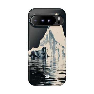 Blue Tough Phone Case for Google Pixel - Frozen Navy Monolith