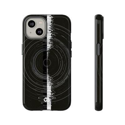 Black Tough Phone Case for iPhone - Obsidian Orbital Signal