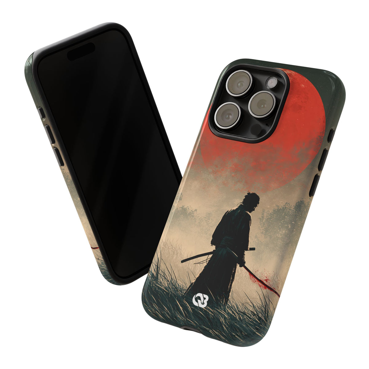 Crimson Moon Ronin · Tough Phone Case for iPhone · Red