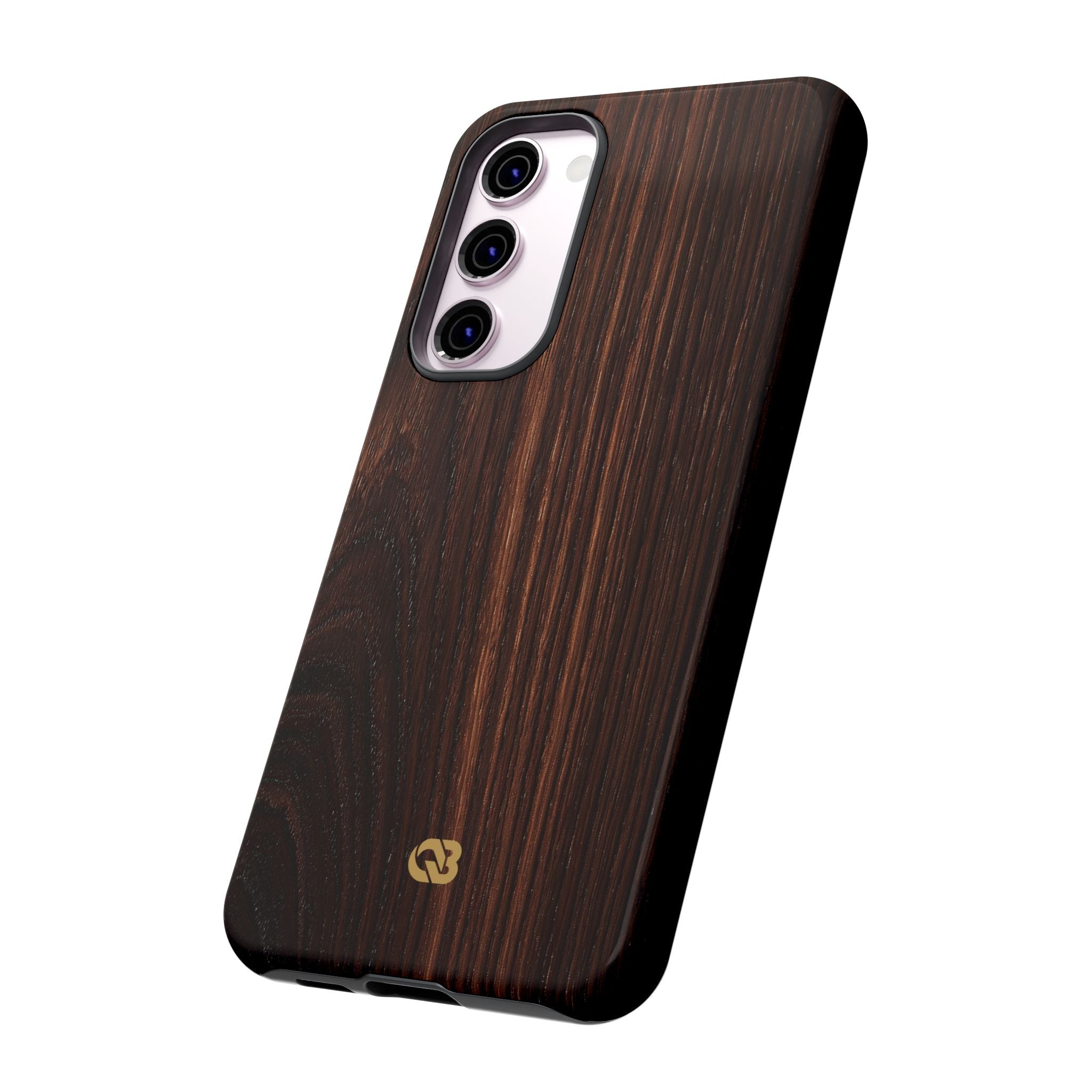 Brown Tough Phone Case for Samsung - Burnished Mahogany Grain