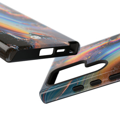 Prismatic Aura Flow · Tough Phone Case for Samsung · Blue