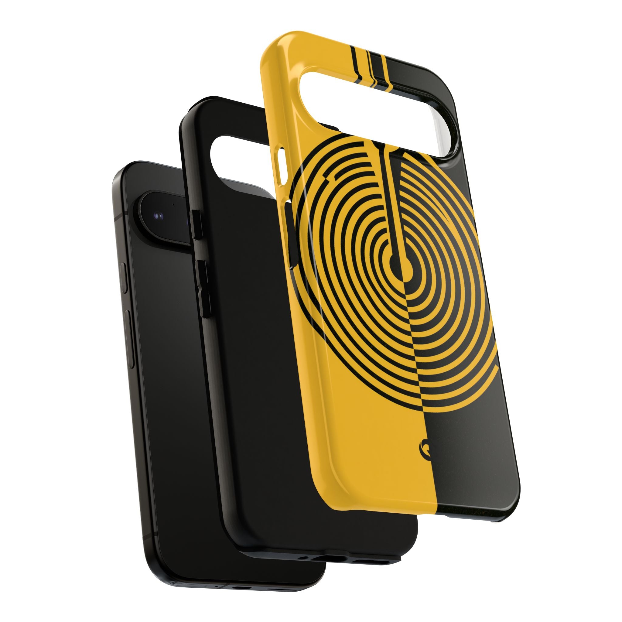 Yellow Tough Phone Case for Google Pixel - Voltage Sector Pulse