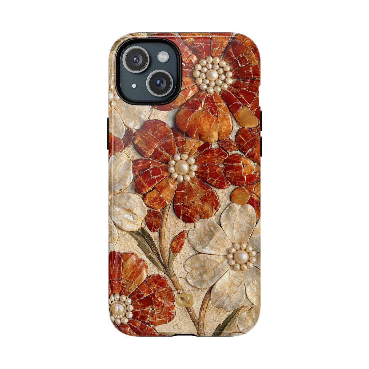 Carnelian Pearl Bloom · Tough 2.0 Magnetic Phone Case for iPhone · Orange