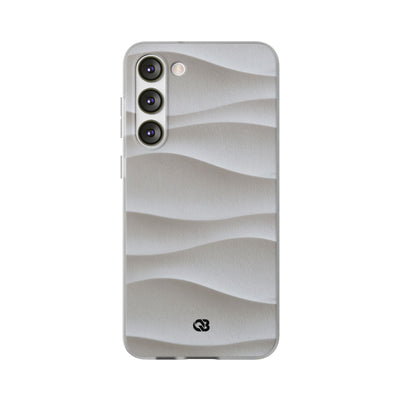 White Lite Phone Case for Samsung - Arctic Flow Ridges