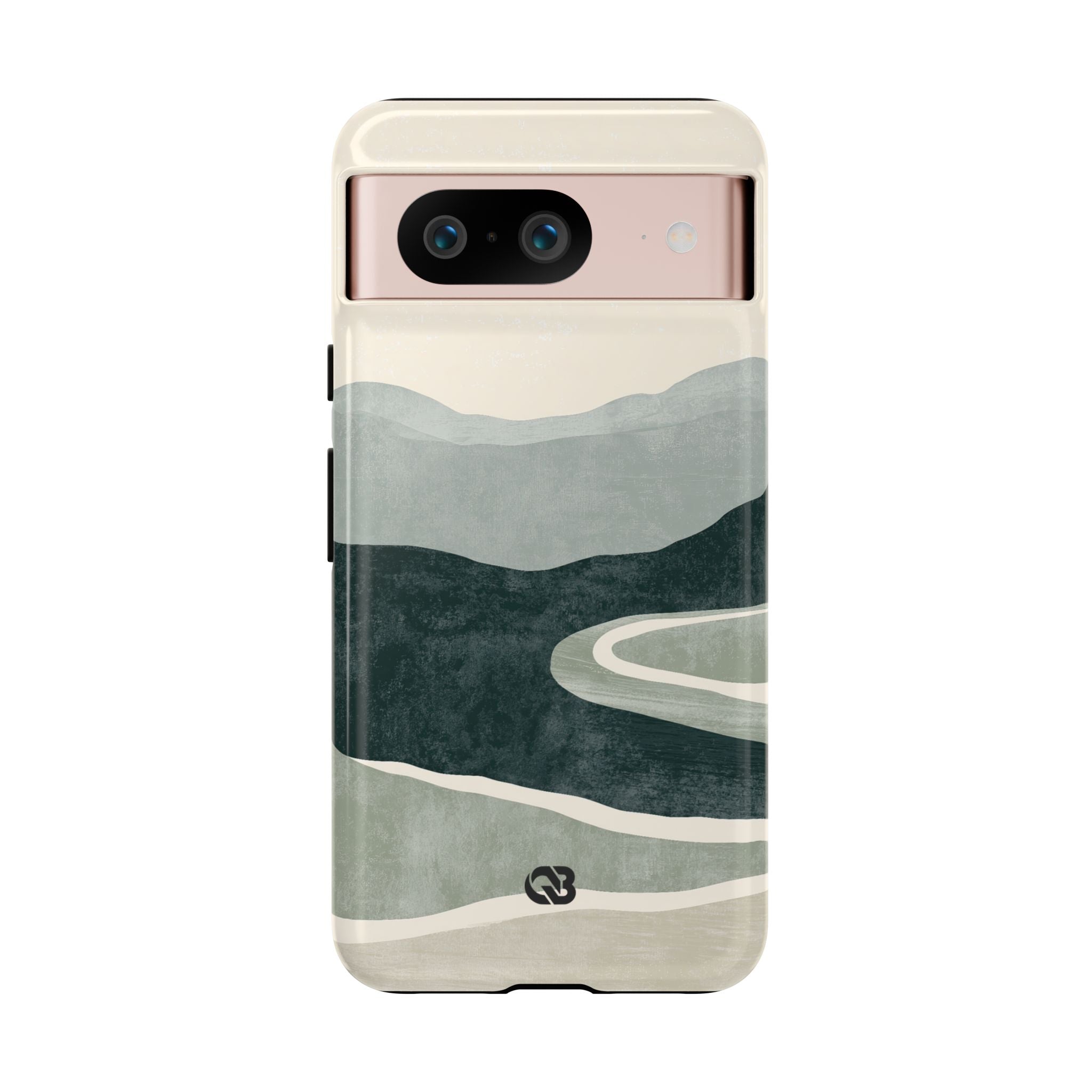 Green Tough Phone Case for Google Pixel - Misty Sage Valley