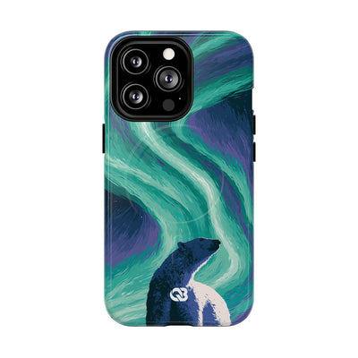Arctic Aurora Bear · Tough 2.0 Magnetic Phone Case for iPhone · Teal