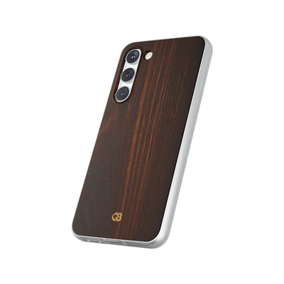 Brown Lite Phone Case for Samsung - Burnished Mahogany Grain