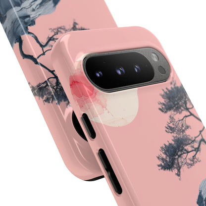 Crimson Moon Tree Google Pixel 9 Pro Case - Tough
