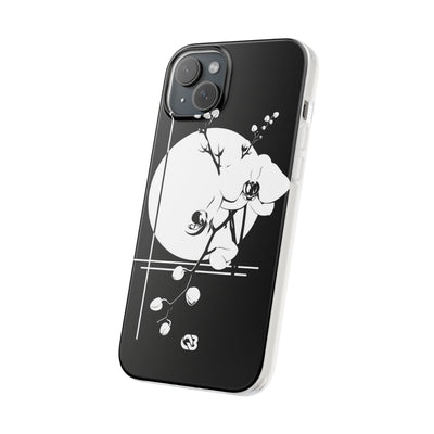 Black Lite Phone Case for iPhone - Lunar Orchid Grid