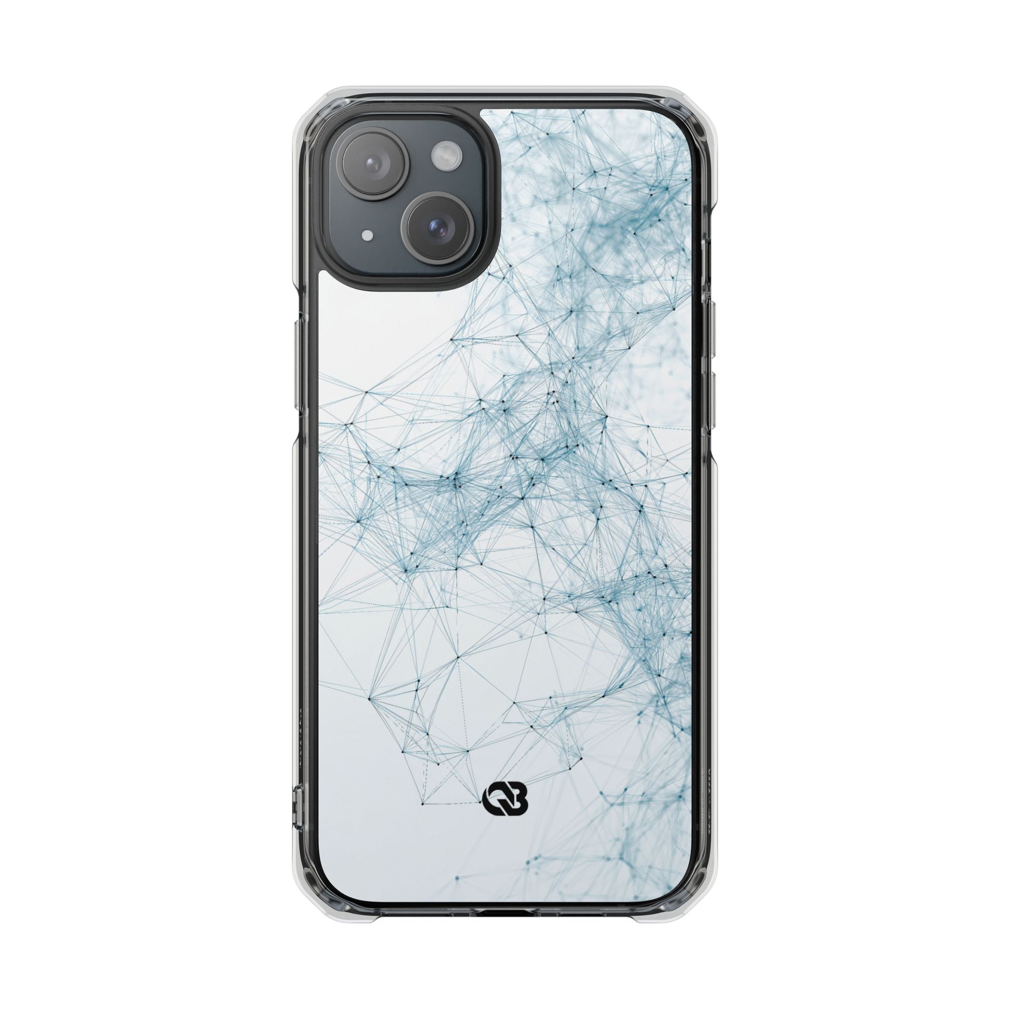 Blue Impact MagSafe Phone Case for iPhone - Glacial Neural Web