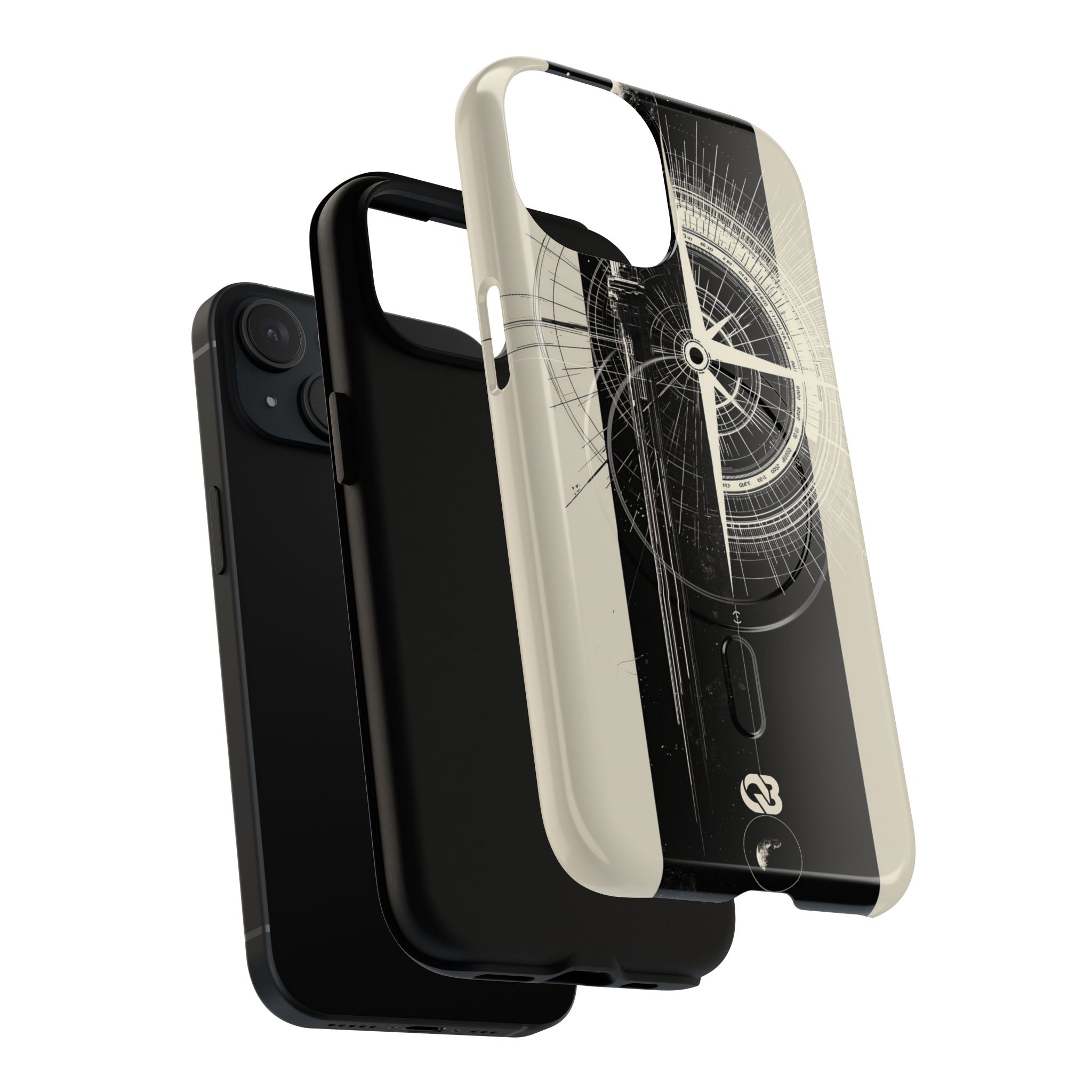 Beige Tough 2.0 Magsafe Phone Case for iPhone - Zenith Vector Spire