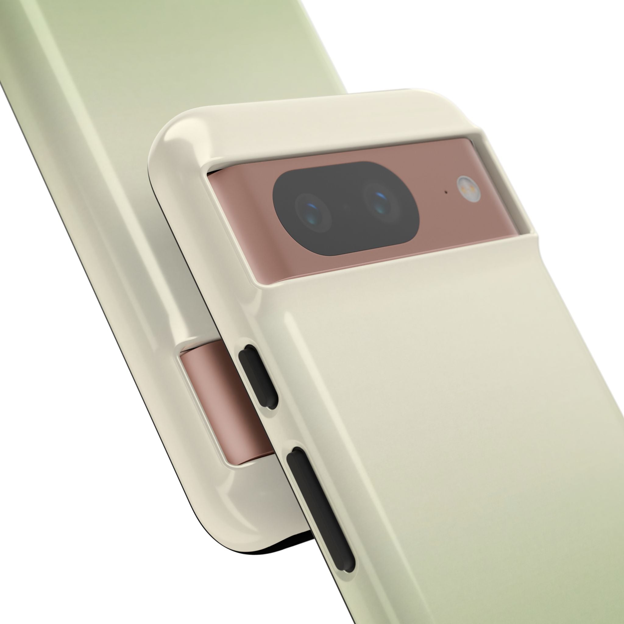 Green Tough Phone Case for Google Pixel - Bone Sage Fade