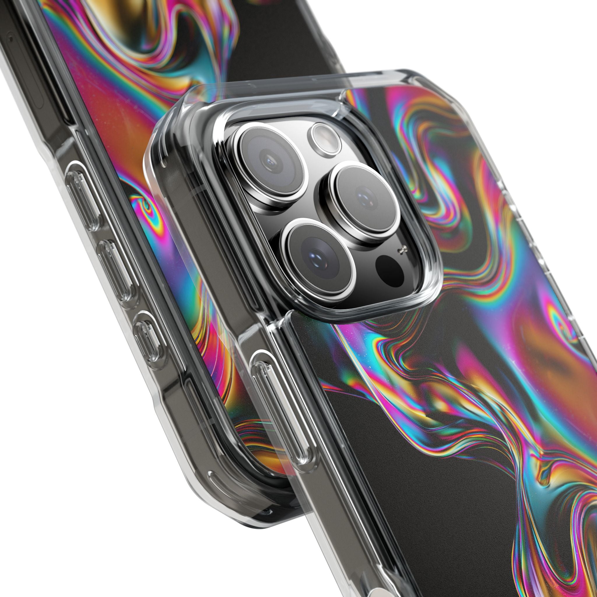 Purple Impact MagSafe Phone Case for iPhone - Liquid Neon Chrome