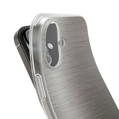 Grey Lite Phone Case for iPhone - Brushed Industrial Steel