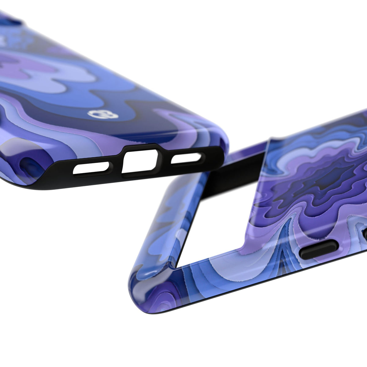 Periwinkle Strata Bloom · Tough Phone Case for Pixel ·  Purple