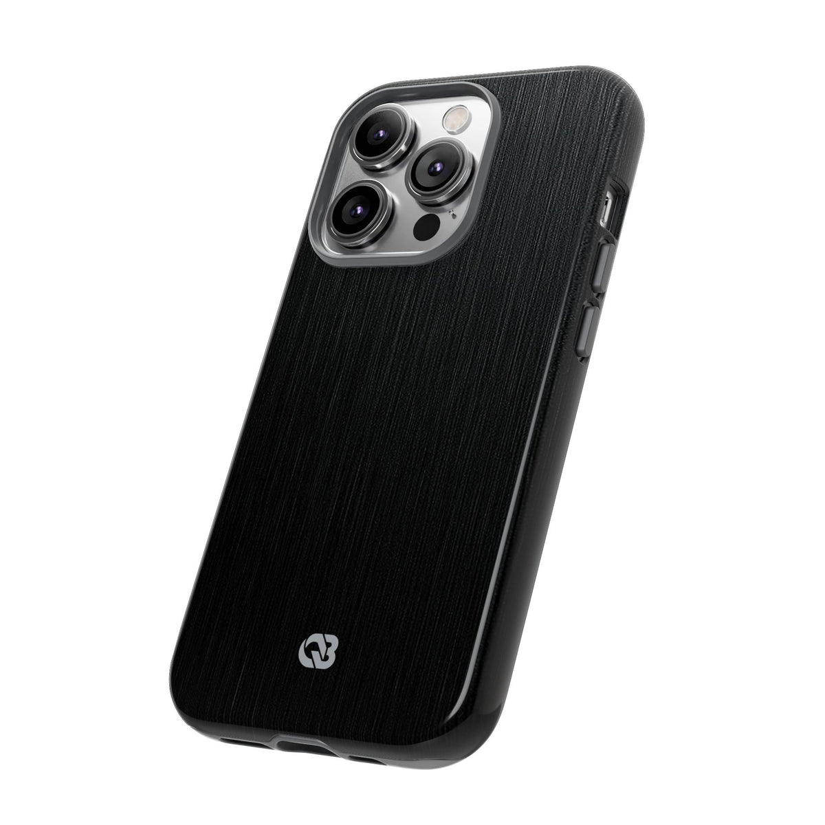 Obsidian Brushed Steel · Tough Phone Case for iPhone · Black