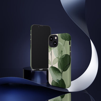 Layered Eucalyptus Study · Tough Phone Case for iPhone · Green