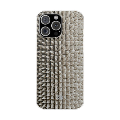 Beige Lite Phone Case for iPhone - Bone Spiked Grid