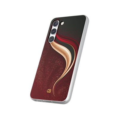 Gilded Crimson Flow · Lite Phone Case for Samsung · Red