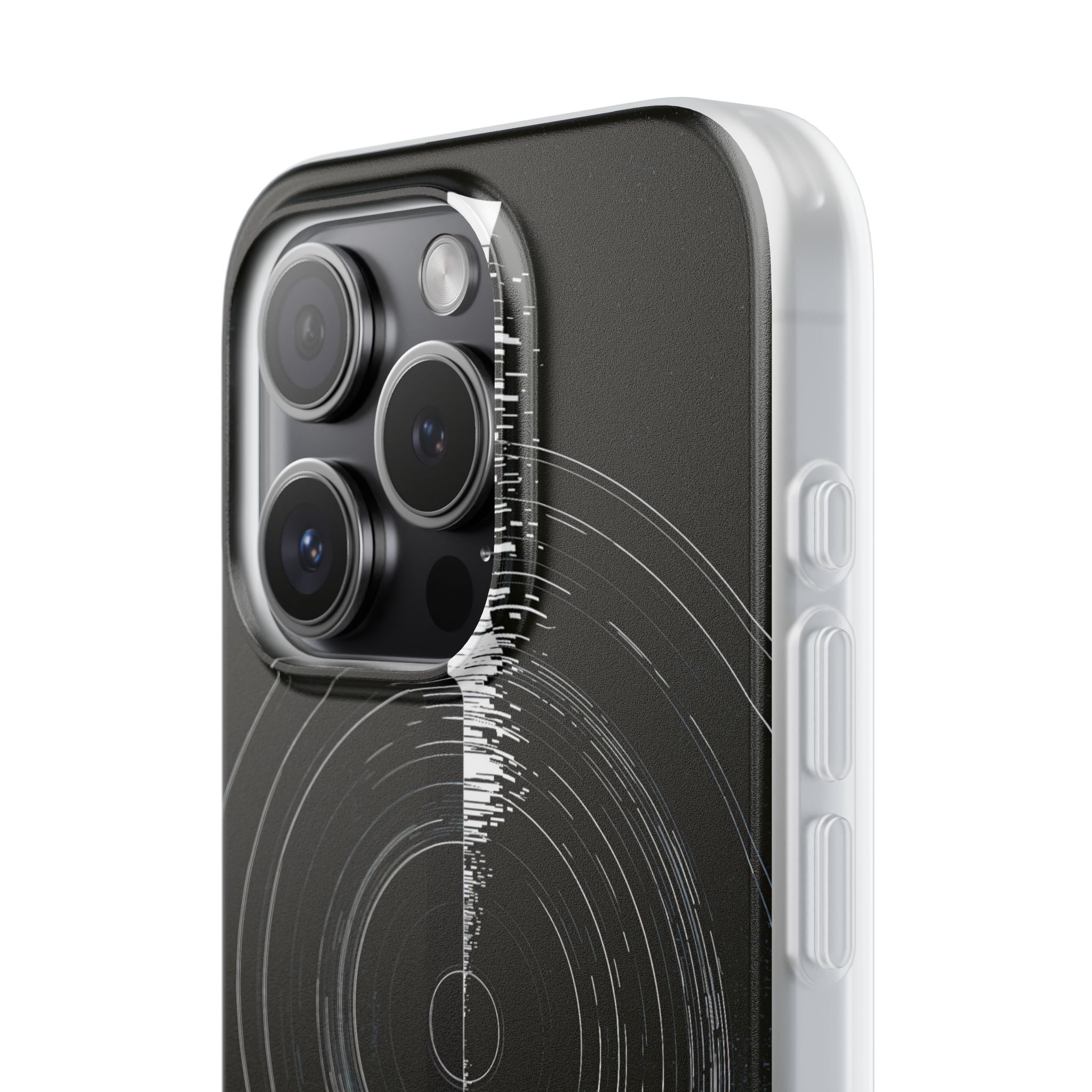 Black Lite Phone Case for iPhone - Obsidian Orbital Signal