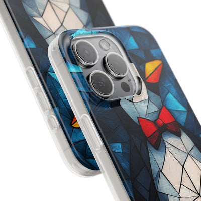 Mosaic Bowtie Penguin · Soft Phone Case for iPhone