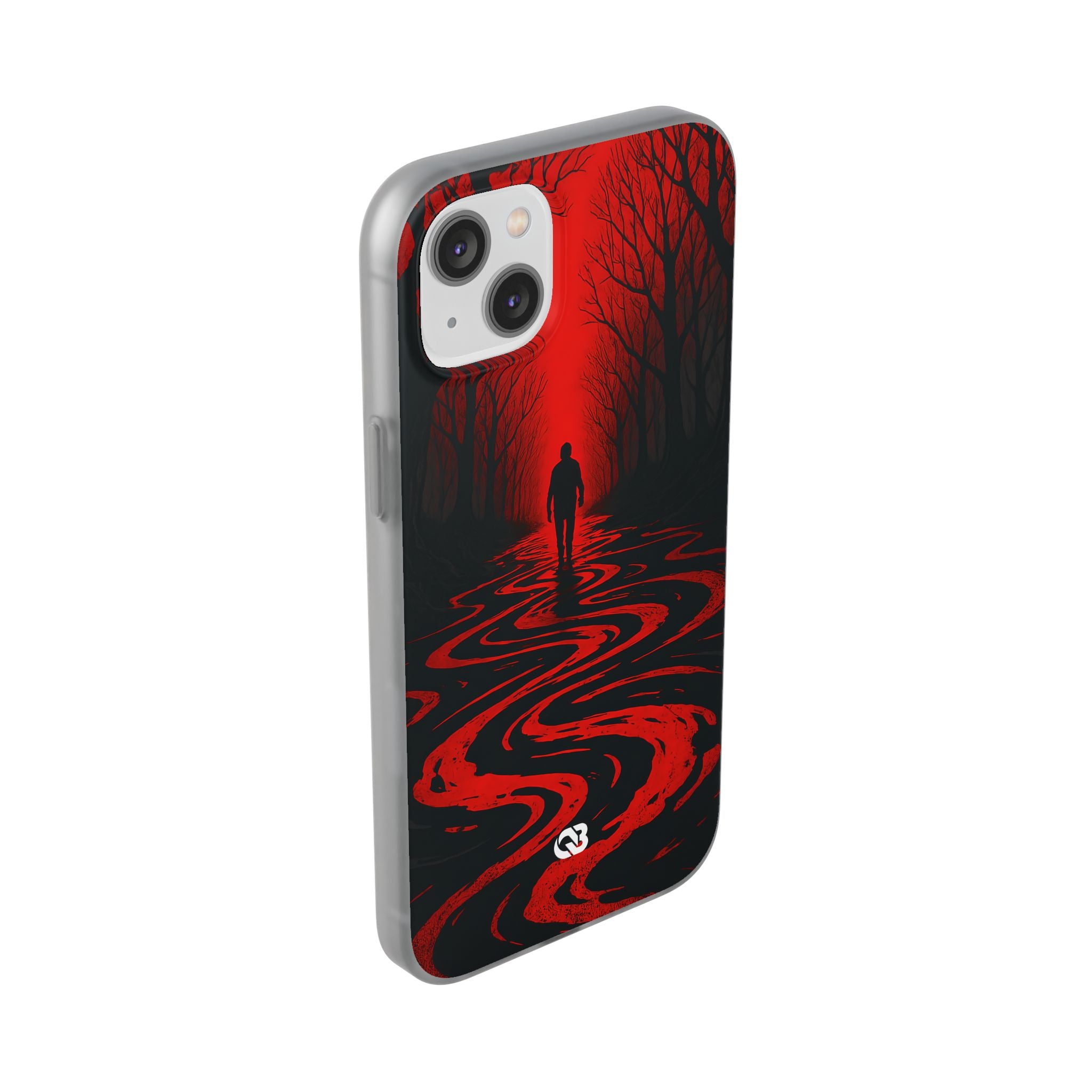 Crimson Shadow Path · Soft Phone Case for iPhone