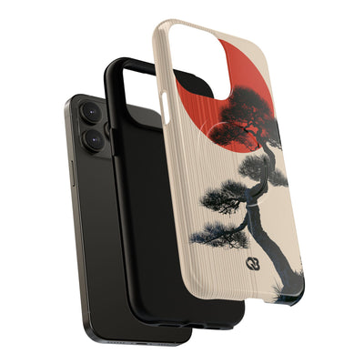 Crimson Sun Bonsai · Tough 2.0 Magnetic Phone Case for iPhone · Beige