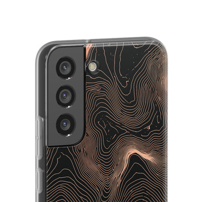 Orange Lite Phone Case for Samsung - Salmon Ridge Topo