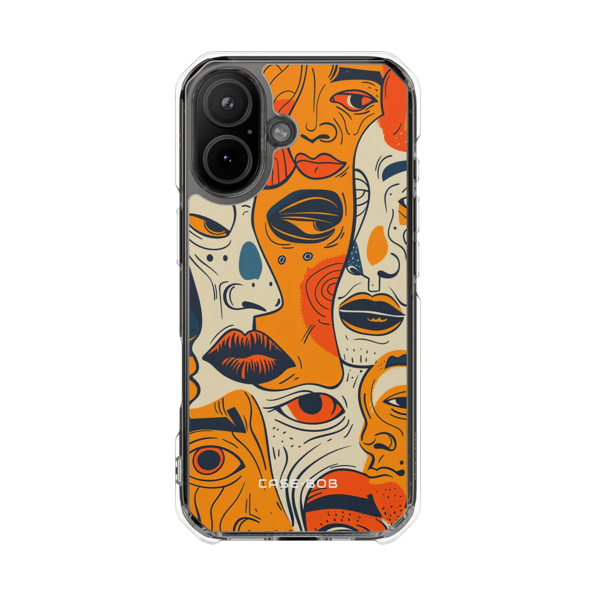 Tangerine Faces iPhone 17 Case - Impact