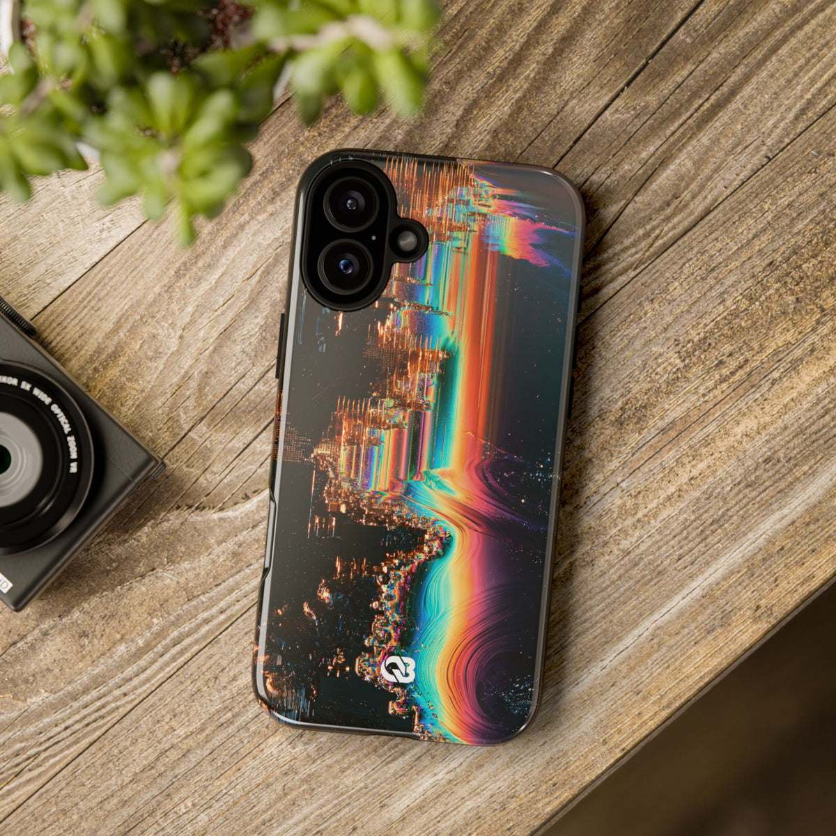 Prismatic Circuit · Tough Phone Case for iPhone · Black
