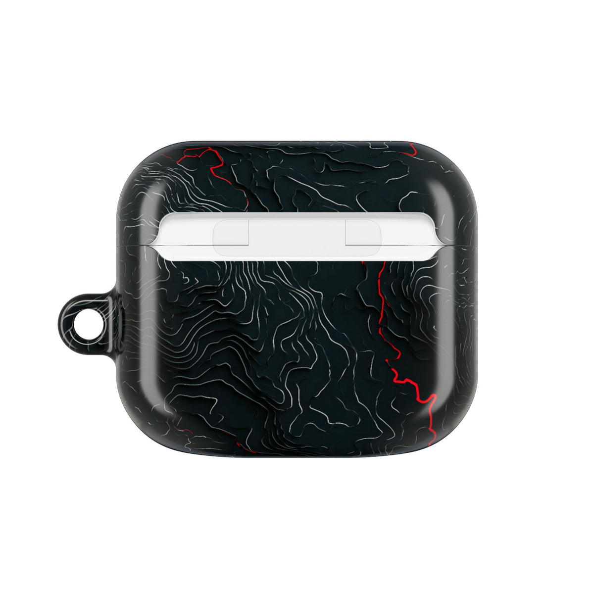 Crimson Rift · Hard Case for AirPods & AirPods Pro · Black
