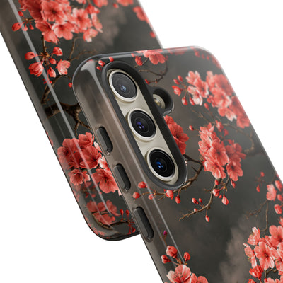 Dark Sakura Nocturne · Tough Phone Case for Samsung · Black
