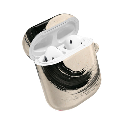 Zen Ensō Circle · Hard Case for AirPods & AirPods Pro · Beige