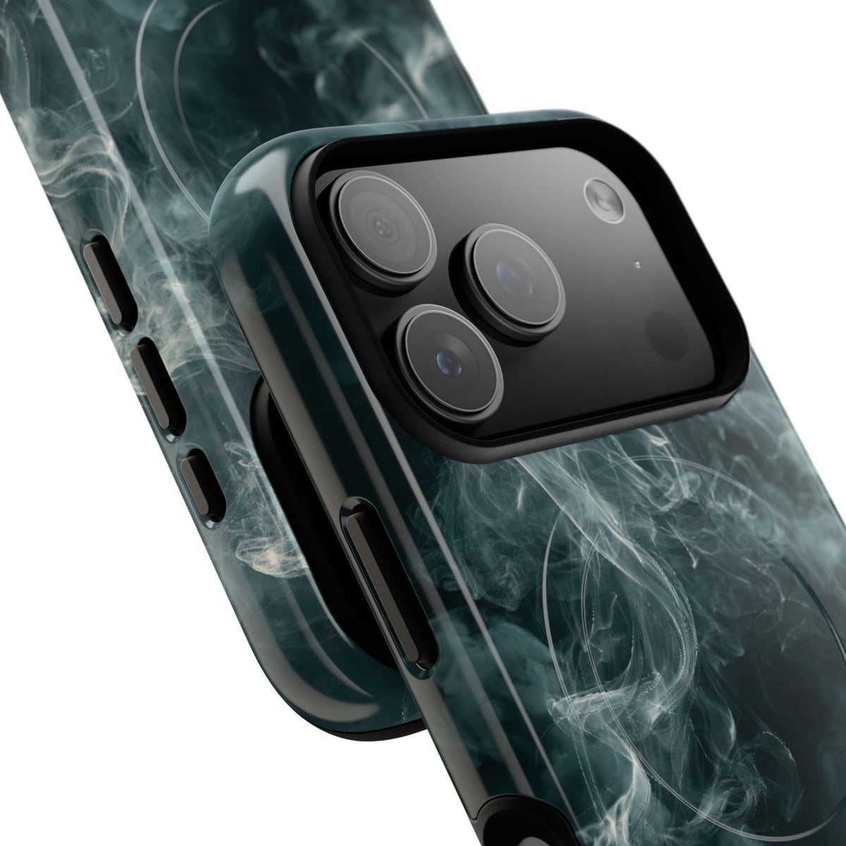 Luminescent Vapor Drift · Tough 2.0 Magnetic Phone Case for iPhone · Teal