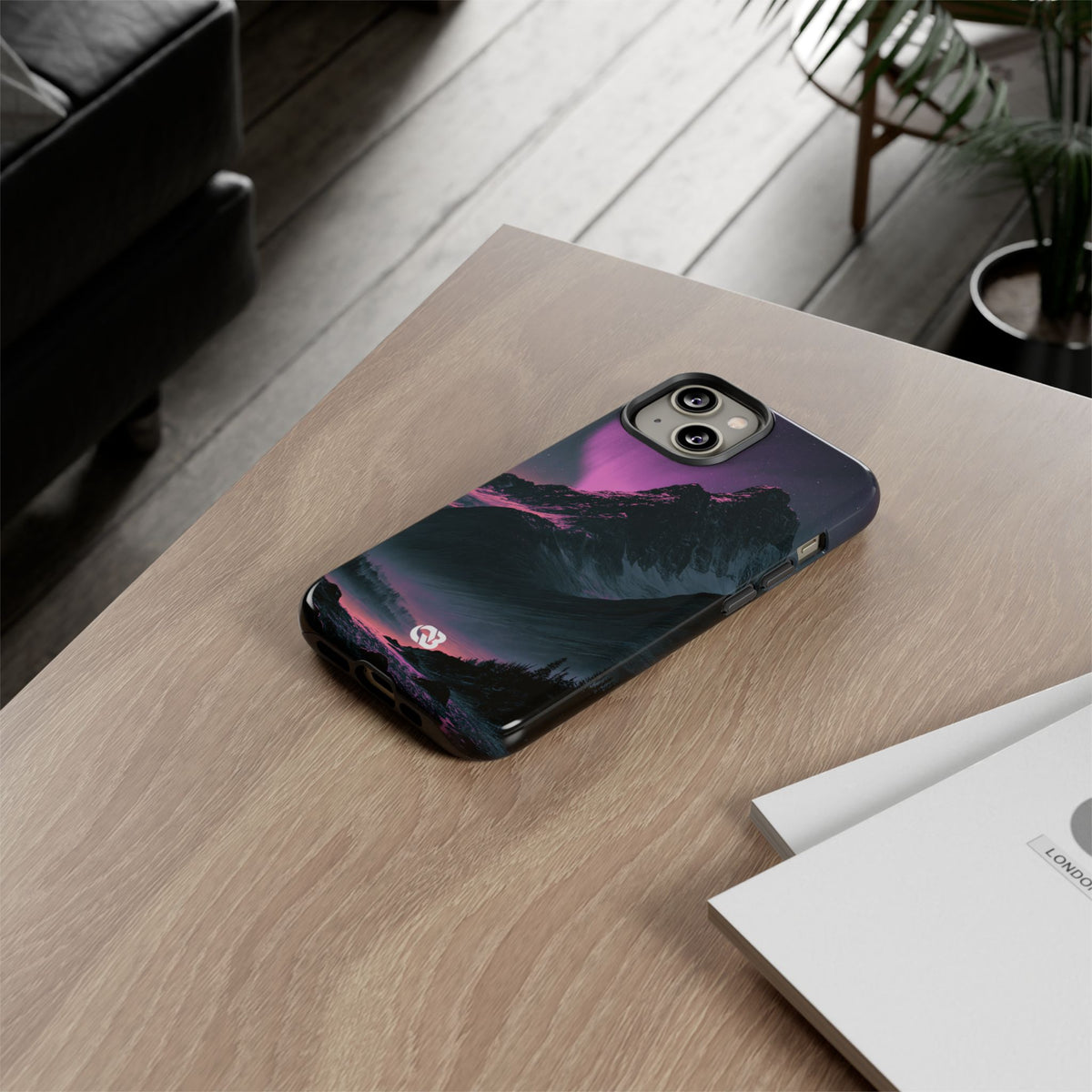 Arctic Aurora Summit · Tough Phone Case for iPhone · Black