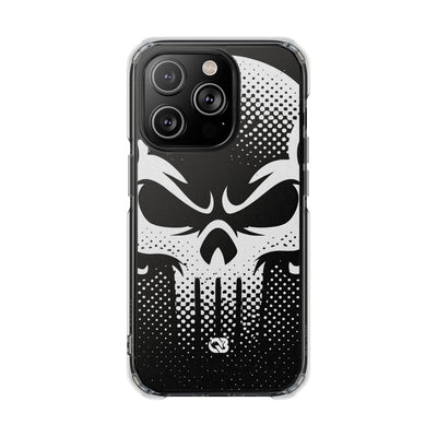 Phantom Halftone · Clear Impact Magnetic Phone Case for iPhone ·  Black